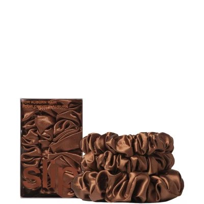 Abbildung von Slip PURE SILK BACK TO Basics Assorted Scrunchies Gesichtspflege Zubehör, Damen, Größe: One Size, Auburn