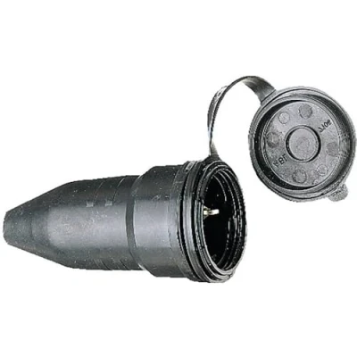 Abbildung von 10 x Brennenstuhl Schutzkontakt Gummikupplung 230V/16A IP44 schwarz,