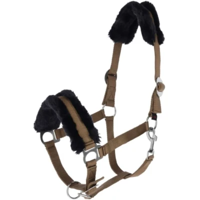 Abbildung von Covalliero Halfter ClassicSoft Cappuccino Warmblut