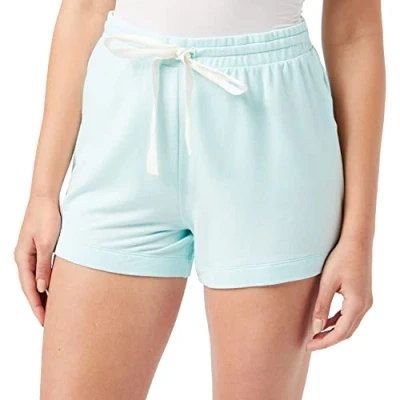 Abbildung von Amazon Essentials Damen Leichte Lounge Pyjamashorts aus Terry Frottee, Aquablau, L