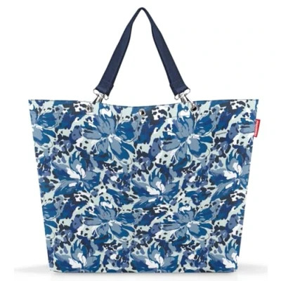 Abbildung von reisenthel shopper XL flora blue Geräumige Shopping Bag und edle Handtasche in einem Aus wasserabweisendem Material