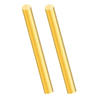 Abbildung von 2PCS Messingstangen,iMeistek 8mm Messing Runde solide Welle Drehbank Bar,150mm Länge Messingstab für DIY Handwerk