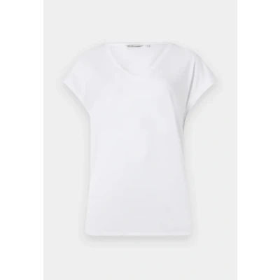Abbildung von TOM Tailor Denim Fluent V NECK Tshirt basic, Damen, Größe: Small, White