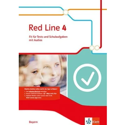 Abbildung von Red Line 4. Ausgabe Bayern: Fit für Tests und Schulaufgaben mit Audios Klasse 8 (Red Line. Bayern ab 2017)