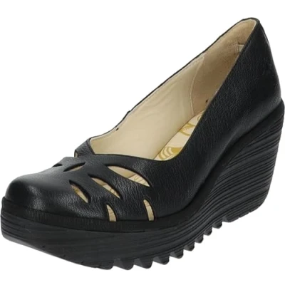 Abbildung von Fly London Damen YUBI480FLY Wedges, Black, 38 EU