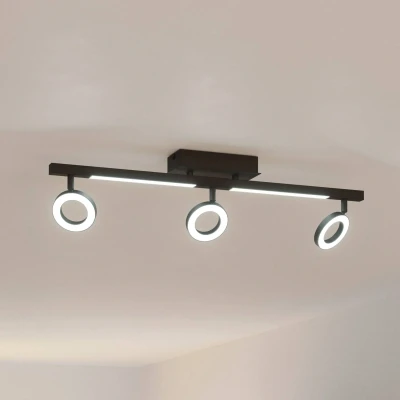 Abbildung von Eglo 900515 Spotleuchte CARDILLIO 2 Kunststoff satiniert LED 3X3,2W;2X3,3W 3000K L:38.5cm B:8.5cm H:17.5cm