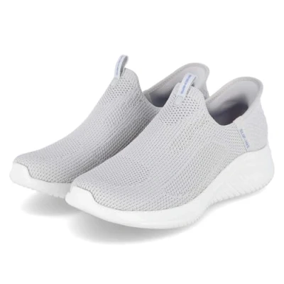 Abbildung von Skechers Slip Ins Ultra Flex 3.0 Damen On Sneaker Easy Win Grau Textil vegan, Größe:36, Farbauswahl:grau