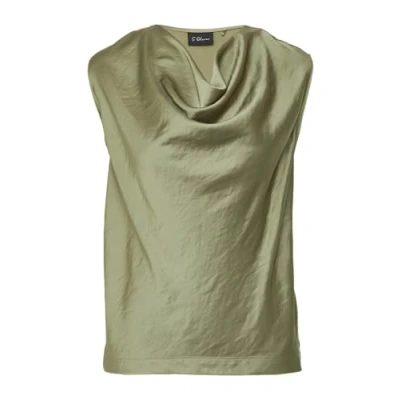 Abbildung von s.Oliver Black Label ÄRMELLOSE MIT Wasserfallausschnitt Top, Damen, Größe: 34, Olivgrün