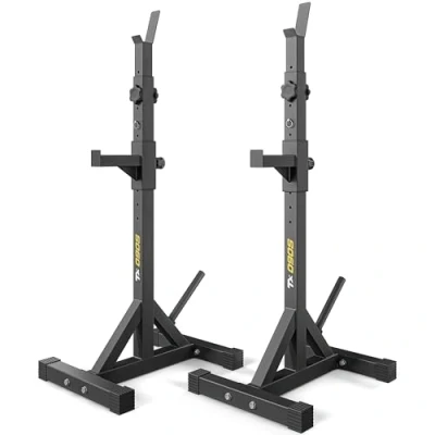 Abbildung von TREX SPORT TX 090S Squat Rack Hantelständer Langhantelständer höhenverstellbar Hantelablage bis 200 kg