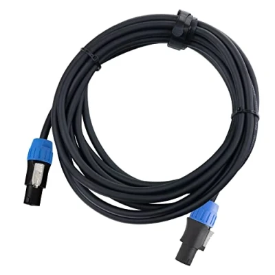 Abbildung von Pronomic pro line BOXSP4 5 Lautsprecherkabel 4x 2,5 mm² Professionelles Boxenkabel für DJ &amp; PA Länge: m Stecker: 4 Pol Speakon kompatibel Spannzangen Zugentlastung Schwarz