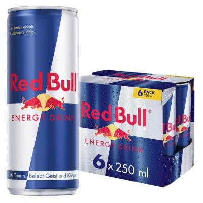 Abbildung von Red Bull Energy Drink, 6er Pack Dosen Getränke, EINWEG (6 x 250ml)