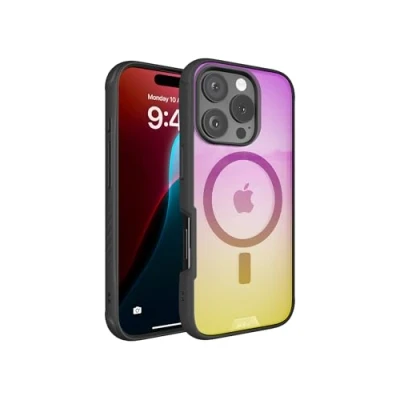 Abbildung von Mous Hülle für iPhone 16 Pro Max MagSafe Kompatibel Case Durchsichtig Clarity 3.0 Schillernd Transparent Kristallklares und Schlankes Design Handyhülle
