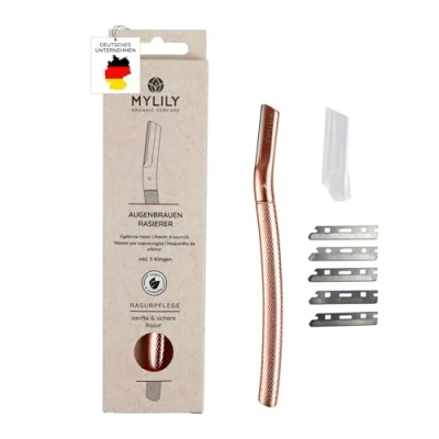 Abbildung von MYLILY Augenbrauen Rasierer inklusive 5 Klingen Roségold