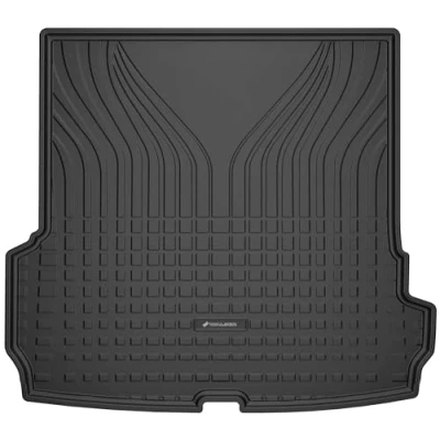 Abbildung von WALSER Premium Kofferraumwanne für Audi Q7 01/2015 Heute, 100% passgenaue Kofferraum Schutzmatte Made in EU, robuste Antirutschmatte Auto,
