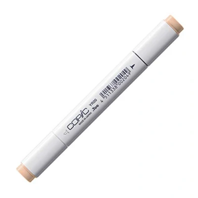 Abbildung von COPIC Classic Marker Typ YR 00, Powder Pink, professioneller Layoutmarker, mit einer breiten und feinen Spitze