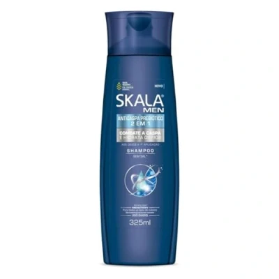 Abbildung von SKALA 2 in 1 Präbiotisches Anti Schuppen Shampoo für Männer Bekämpft effektiv Schuppen, Stärkt und spendet Feuchtigkeit Gesündere Kopfhaut, Blau, 325 ml