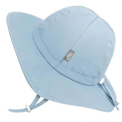 Abbildung von Jan &amp; Jul Baumwoll Sonnenhut, größenverstellbarer Sommerfloppy Hut für Babyjungen und mädchen (S: 0 6 Monate, Hellblau)