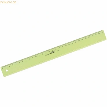 Abbildung von 10 x M+R Lineal schmal 30cm transparent farbig sortiert