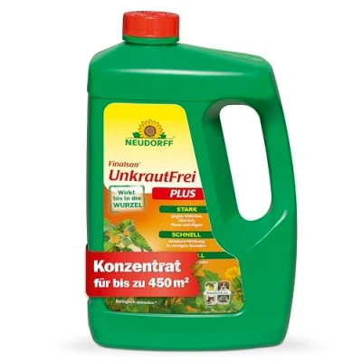 Abbildung von Neudorff Finalsan UnkrautFrei Plus Kraftvoller, schnell wirkender Unkrautvernichter, der bis in die Wurzel wirkt. Konzentrat für 450 m², 2,5 Liter