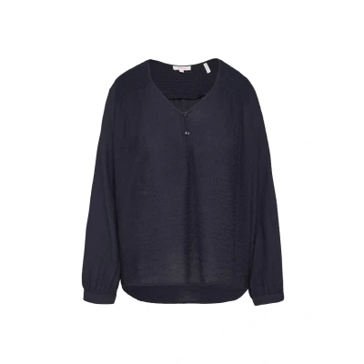 Abbildung von s.Oliver Strukturierte MIT Vausschnitt Bluse, Damen, Größe: 32, Navy