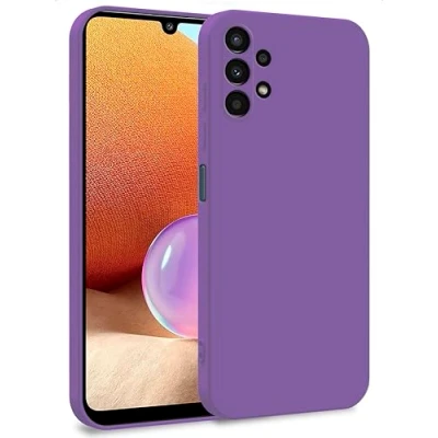 Abbildung von MyGadget Hülle für Samsung Galaxy A32 5G Zweilagige Handyhülle mit Kameraschutz Cover Innenfutter &amp; Silikon außen Lila