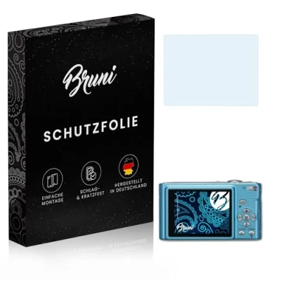 Abbildung von Bruni Schutzfolie kompatibel mit Panasonic Lumix DMC FS3 Folie, glasklare Displayschutzfolie (2X)