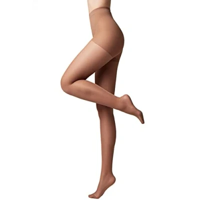 Abbildung von Conte elegant Damenstrumpfhose für empfindliche Haut mit Vitamin E ACTIVE SOFT Lycra 40 DEN Modellierende Wirkung Damen Feinstrumpfhose Strumpfhose Einfarbig Farbe Bronz Größe 2