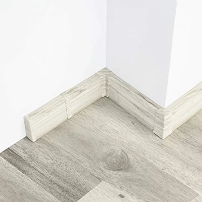 Abbildung von [DQ PP] 1 x Verbinder 55mm PVC Eiche Darwen Laminatleisten Fussleisten aus Kunststoff Laminat Dekore Fußleisten