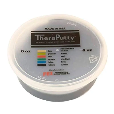 Abbildung von CanDo Antimikrobielle TheraPutty Knetmasse 170 g schwarz (sehr schwer)