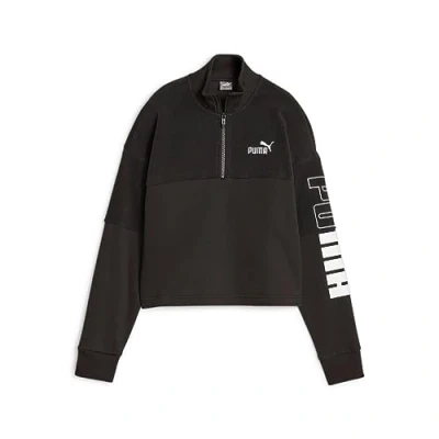 Abbildung von Puma Power HIGH NECK CREW Winterized Fleecepullover, Damen, Größe: XS, Black