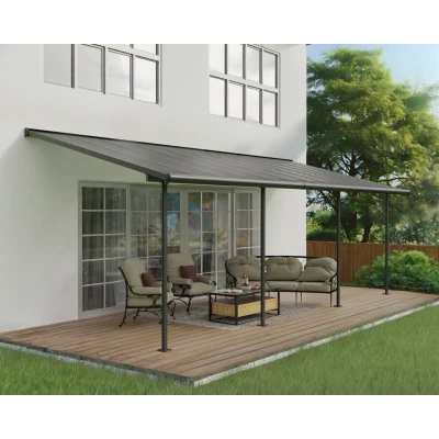 Abbildung von Canopia by Palram Capri Aluminium Überdachung 295x739 cm Veranda