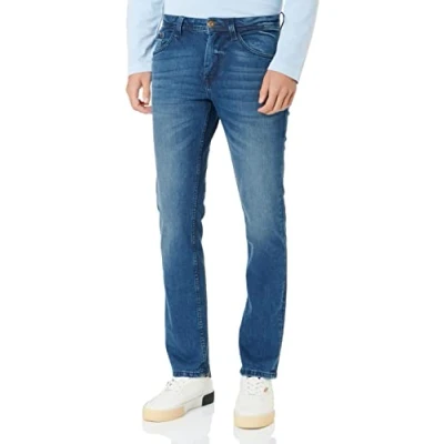 Abbildung von TOM TAILOR Herren Josh Regular Slim Jeans 1034661, 10281 Mid Stone Wash Denim, 29W / 32L
