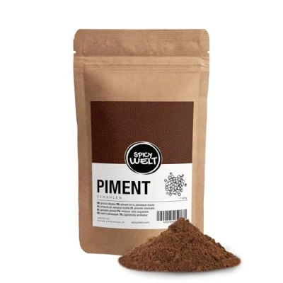 Abbildung von Spicy Welt Piment Gemahlen (500g) Fein Gemahlenes Pimentpulver in Premium Qualität für Backen, Kochen &amp; Gewürzmischungen Aromatisch Würziger Geschmack 100% Naturrein, Ohne Zusätze