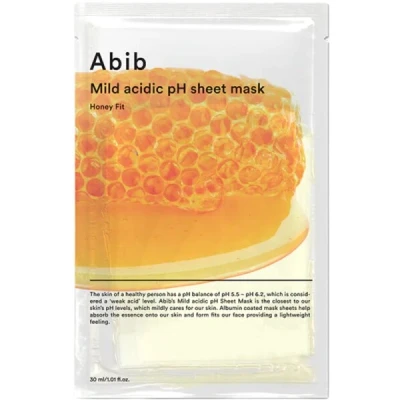 Abbildung von Abib MILD Acidic PH Sheet MASK Honey FIT Gesichtsmaske, Größe: 30 ml,