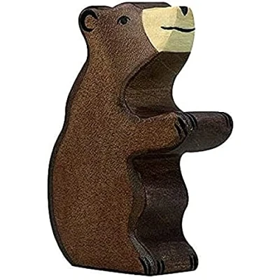 Abbildung von Holztiger Braunbär Sitzend 80186 5,7 cm