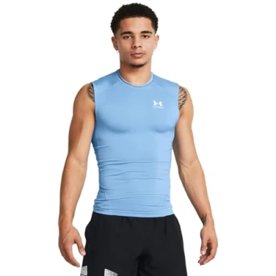 Abbildung von Under Armour HeatGear Kompressions T Shirt für Herren, ärmellos