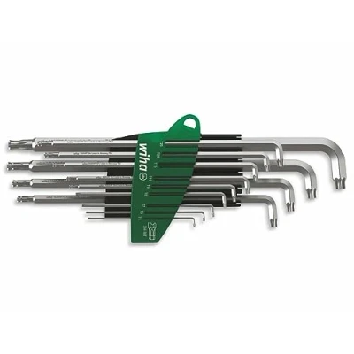 Abbildung von Stiftschlüssel Set im ProStar Halter Stubby TORX® Kugelkopf Titansilber 14 tlg. (40979)