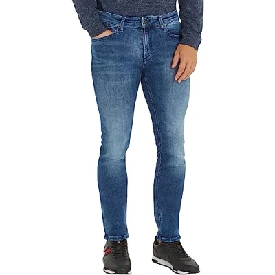 Abbildung von Tommy Jeans Scanton Slim Fit, Herren, Größe: 29x30, Dynamic jacob mid blue stretch