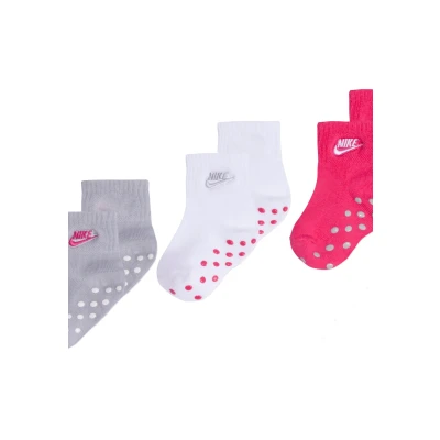 Abbildung von Nike Sportswear CORE Futura LOGO 3 PACK Socken für Kinder, Größe: 18 23, Rush pink