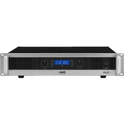 Abbildung von IMG STAGELINE STA 225 Stereo PA Verstärker mit integriertem Limiter schwarz/silber