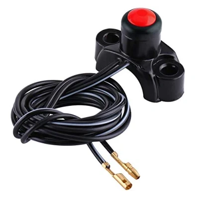 Abbildung von Keenso Motorrad Killschalter, ATV 22mm Lenkerschalter Killschater, Starter Integrierter Knopf Motor Ein/AUS Schalter Universal für Motorrad, Dirt Bike, (Rot)