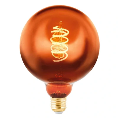 Abbildung von LED Globe E27 G125 4W 2.000K Filament kupfer