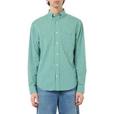 Abbildung von GANT REG Gingham Hemd, Herren, Größe: Medium, Deep green