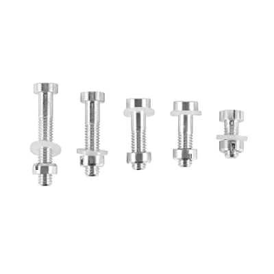 Abbildung von 5 teiliges M2,5 Schrauben Set, Bolzenmuttern, Unterlegscheiben, Plattenspieler, Headshell, Stylus, Montagematerial, Vinyl, LP Plattenspieler