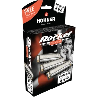 Abbildung von HOHNER Mundharmonika, Rocket, C/G/A ProPack