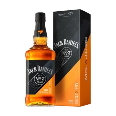 Abbildung von Jack Daniel&#039;s Old No.7 Tennessee Whiskey McLaren Limited Edition 2025 Zwei ikonische Marken, eine unverwechselbare Flasche In edler Geschenkverpackung 0.7L/43% Vol.