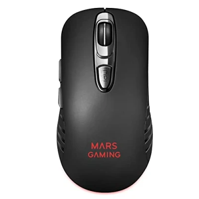 Abbildung von Mars Gaming MMW2, Kabellose Maus, RGBFlow, 3200DPI, Soft Touch, Schwarz