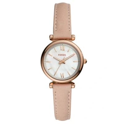 Abbildung von Fossil Carlie MINI Uhr, Damen, Größe: One Size, Nude