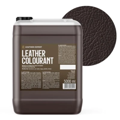 Abbildung von Sehr Deckend Wasser Lederfarbe Dunkelbraun 5L Leather Paint für Natur und ÖkoLeder Dye Ohne Alkohol alle Lederaccessoires Reißt oder Blättert Nicht ab