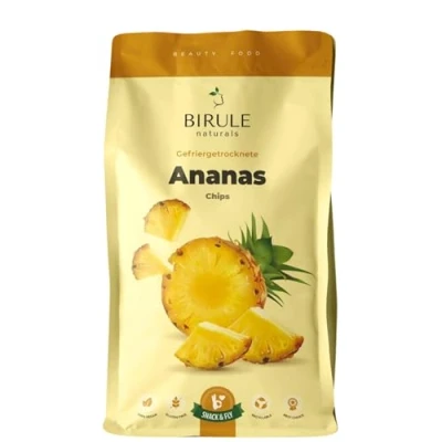 Abbildung von Gefriergetrocknete Ananas ohne Zucker, Chips gefriergetrocknet 200g freeze dried pineapple